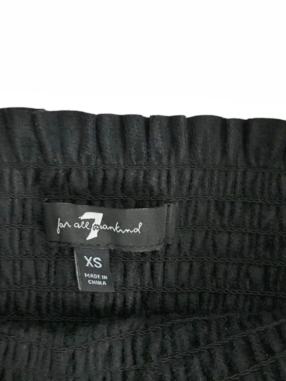 Seven for all mankind Athena Nap Black Faux Leather Square Neck Dress Size XS - Picture 3 of 3